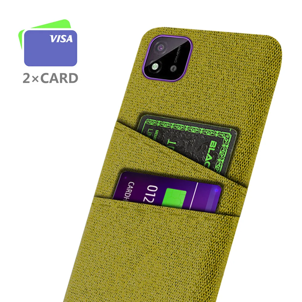 Funda para Realme C11 2021, Funda RealmeC11 C 11 2020, Funda para Realme C11 2021, tela de doble tarjeta, Funda de negocios de lujo - imagen 2