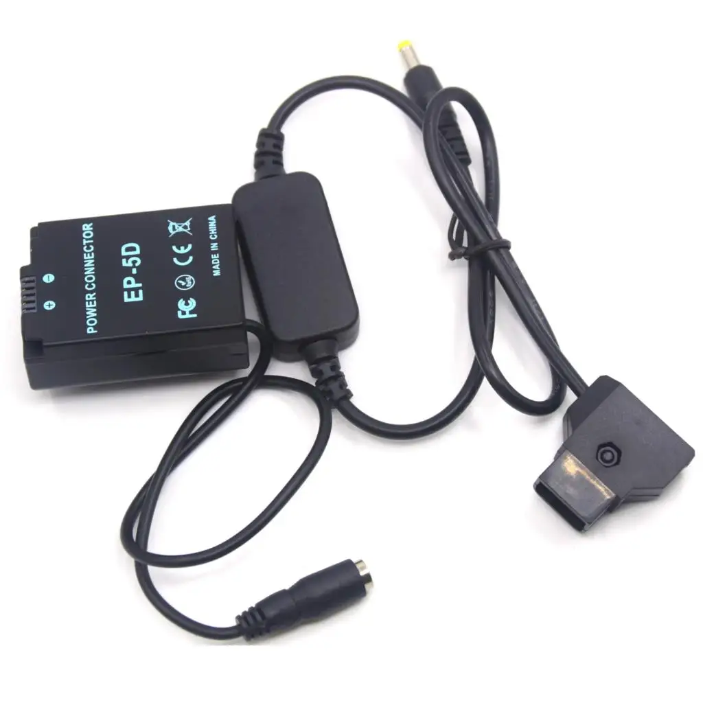 EP-5D EP5D acoplador CC EN-EL21 ENEL21 batería falsa + Cable reductor de 12-24V a D-TAP Dtap EH-5A para cámaras Nikon 1 V2 1V2 - imagen 2