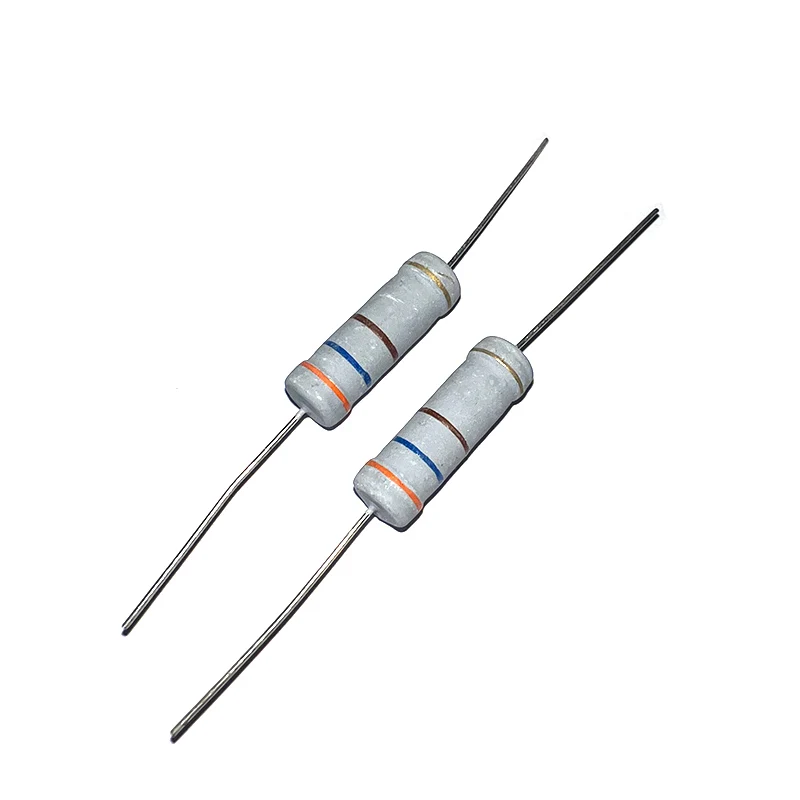 10 Uds 5W 5% resistencia de película de carbono 5R6 56R 560R 5K6 56K 560K 5,6 56 560 R K Ohm 5,6R 1R-1M - imagen 3