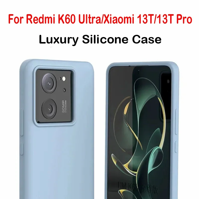 Para Xiaomi 13T / 13T Pro funda ELVEV funda protectora de silicona líquida a prueba de golpes de alta calidad para Redmi K60 Ultra