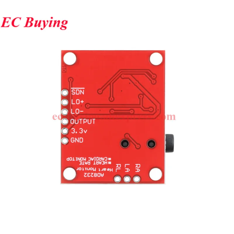 Sensor de señal muscular, Sensor EMG, módulo Ecg AD8232, medición de pulso ecg, Kit de monitoreo de adquisición de frecuencia cardíaca para Arduino R3 - imagen 5