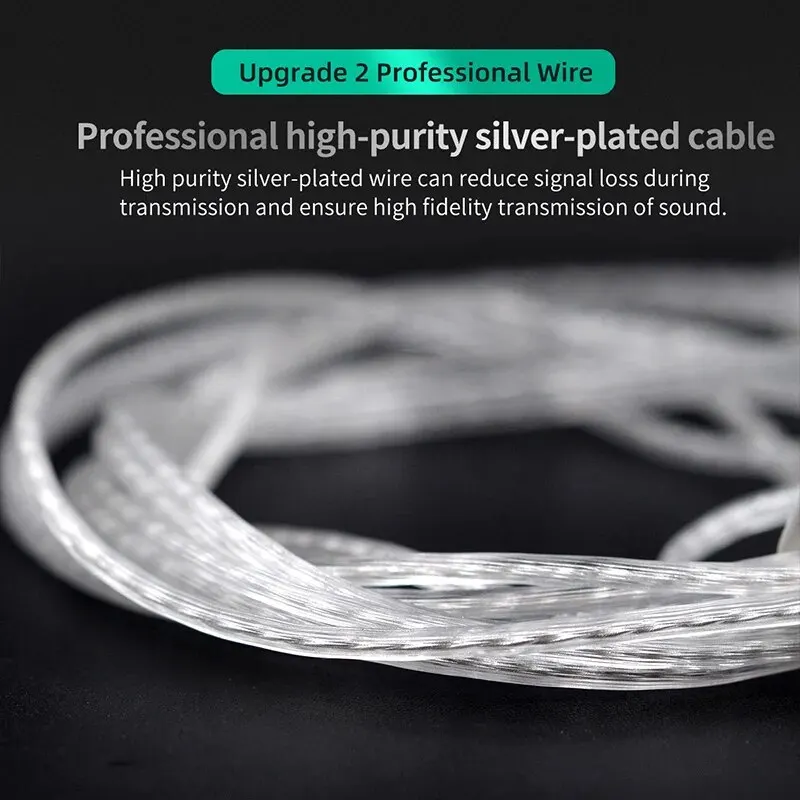 KZ ZSTX 1DD + 1BA auriculares internos con controlador híbrido, auriculares con cancelación de ruido con Cable reemplazable de 2 pines - imagen 5