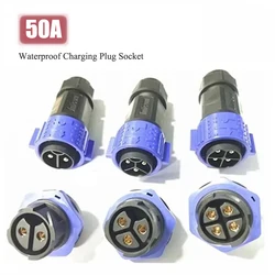 Conector M25 50A IP67 500V – Pines 2/3/4 para Carga E-Bike