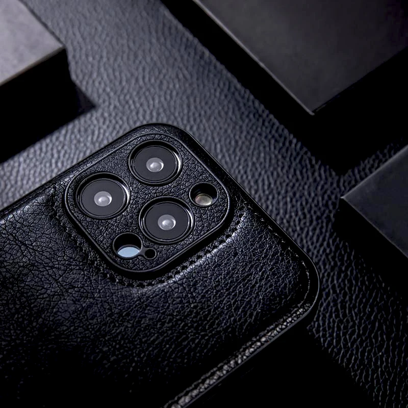 Funda Retra de cuero de lujo para iPhone 16E 16 15 14 13 12 11 Pro Max 16Pro 15Pro 14Pro iPhone16 iPhone15 cubierta de armadura a prueba de golpes - imagen 5