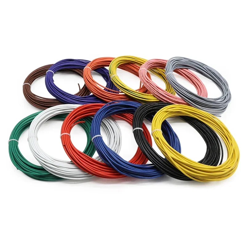Cable de cobre UL1007 de 5/10m, aislamiento de PVC estañado, Cable eléctrico multitrenzado de 30, 28, 26, 24, 22, 20, 18 y 16 AWG - imagen 3