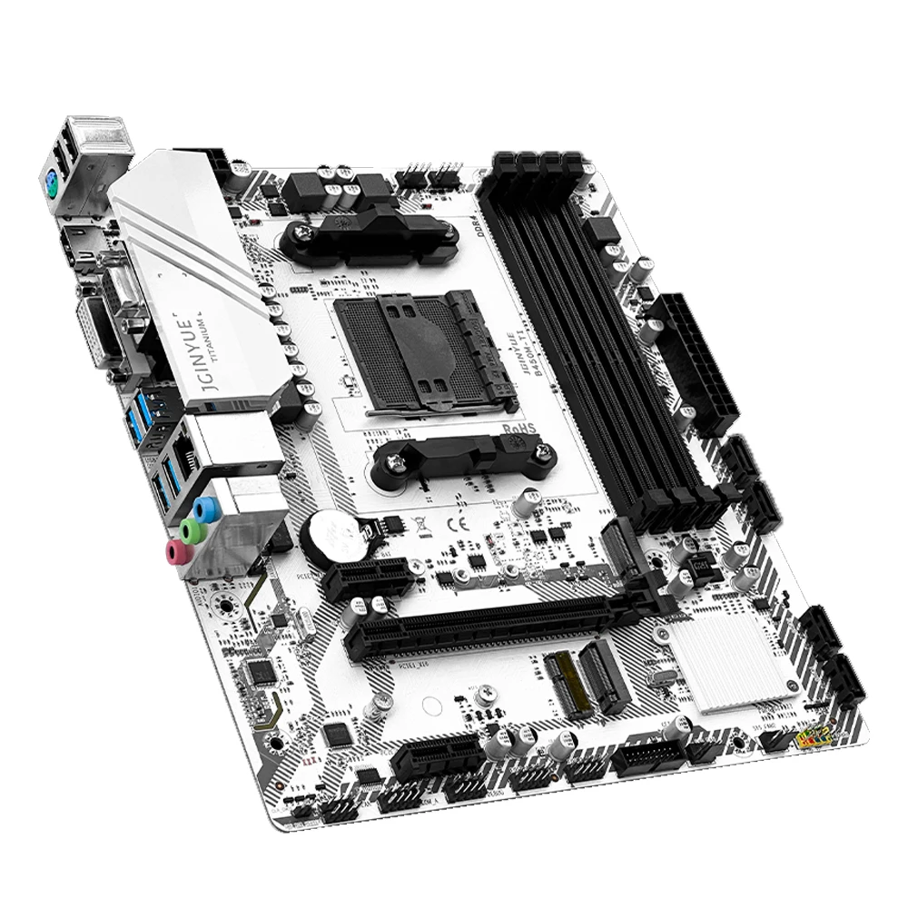 Juego de cables Motherbaord B450M con enfriador de CPU Ryzen R3\R5\R7 DDR4 soporte de doble canal M2 NVME 4xSATA3.0 protocolo PCIE WIFI Combo para juegos - imagen 5