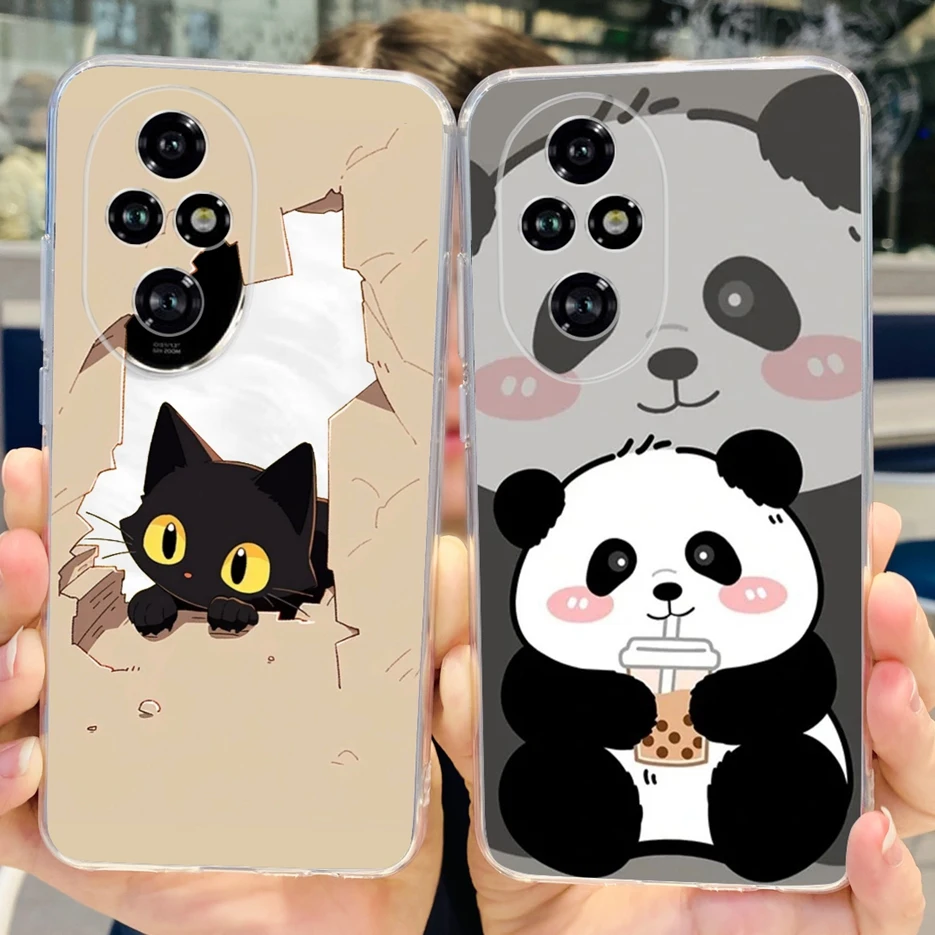 Para Honor 200 Pro funda ELP-AN00 Linda funda pintada fundas de teléfono de silicona transparente para Honor 200 Lite Honor200 Pro Fundas suaves - imagen 4