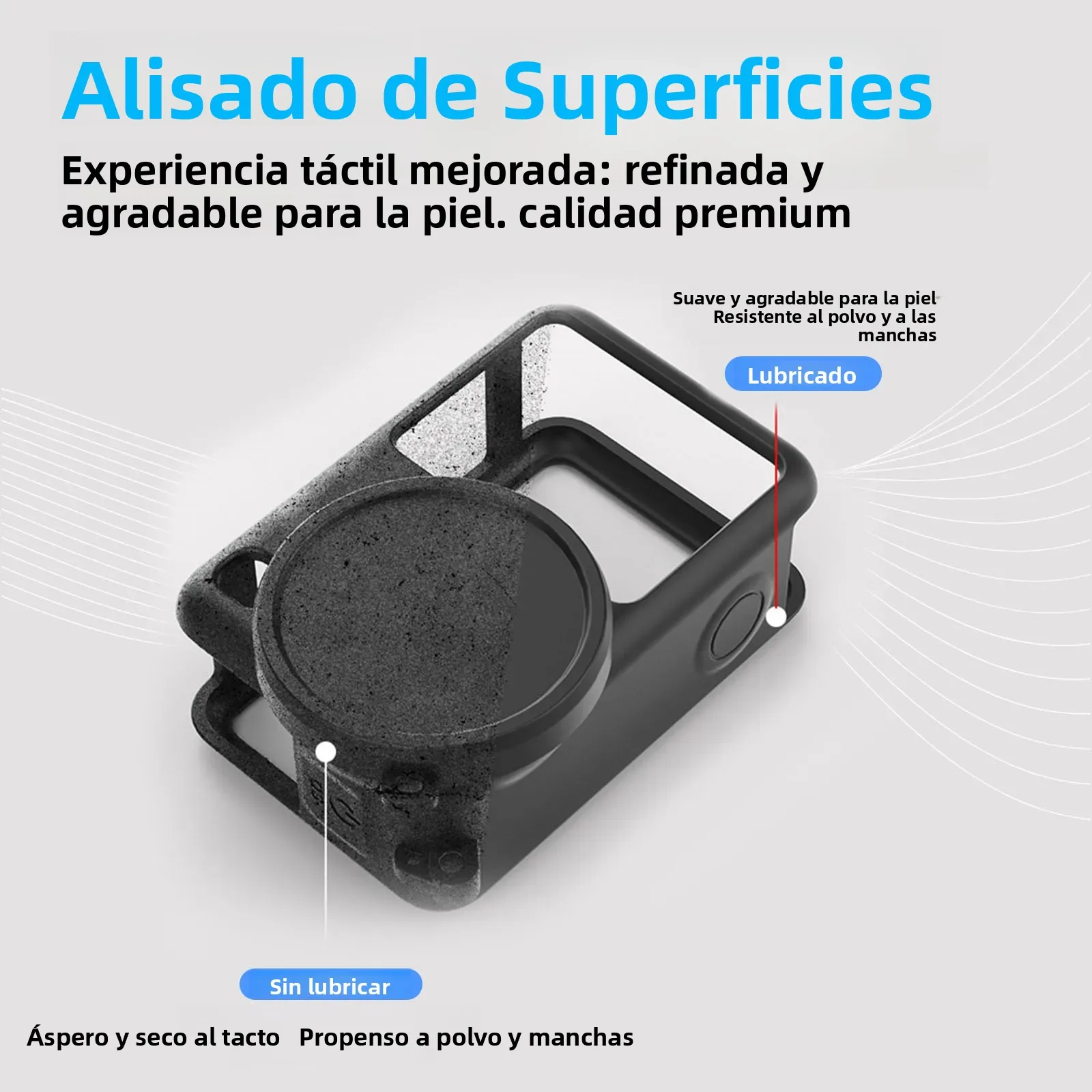Funda para DJI Osmo Action 6 cubierta de silicona con tapa protectora de lente para DJI Osmo Action6 accesorios de carcasa protectora antiarañazos - imagen 5