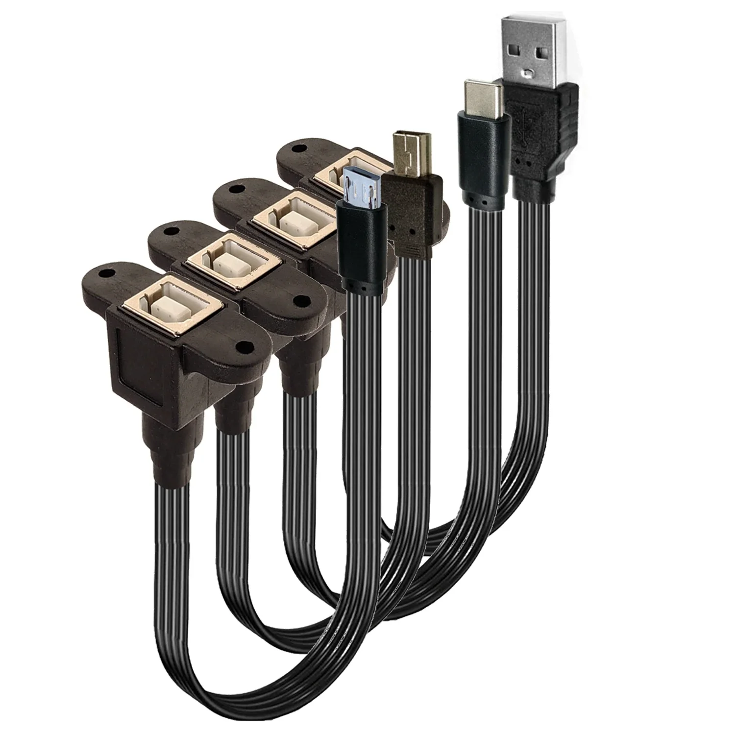 0,1 M 0,2 M Tipo-C Android a puerto cuadrado de impresión USB - Madre B con orificio para tornillo para conversión fija MINI USB para imprimir - imagen 5