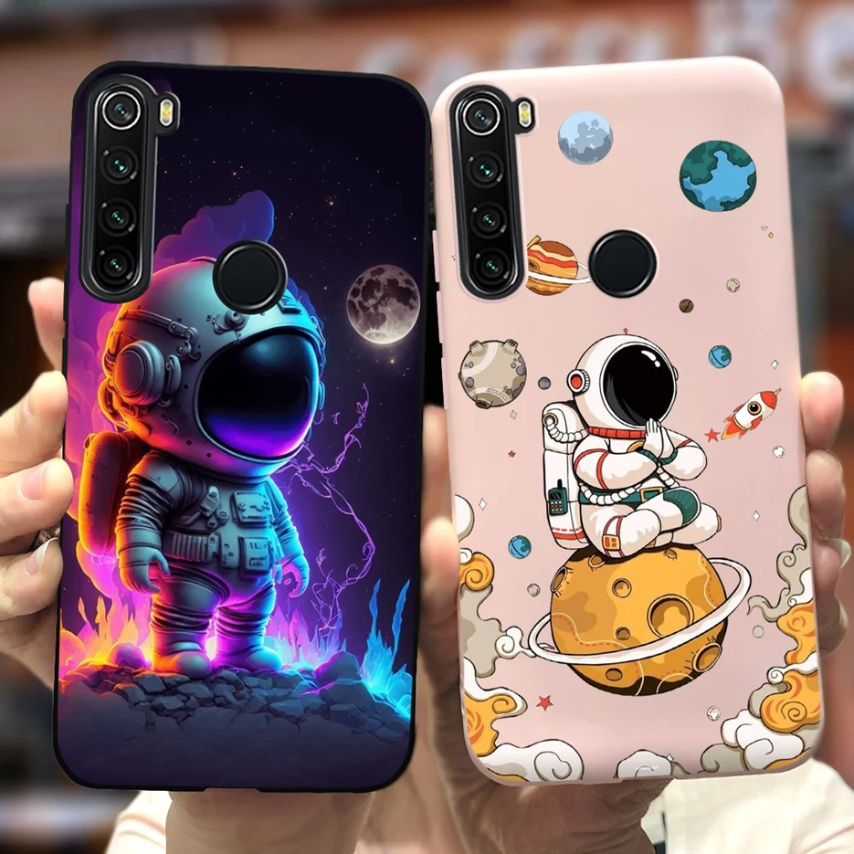 Para Xiaomi Redmi Note 8 funda Redmi Note 8T lindo astronautas cubierta de dibujos animados suave TPU funda de teléfono para Redmi Note 8 Pro Note8 T Shell - imagen 4