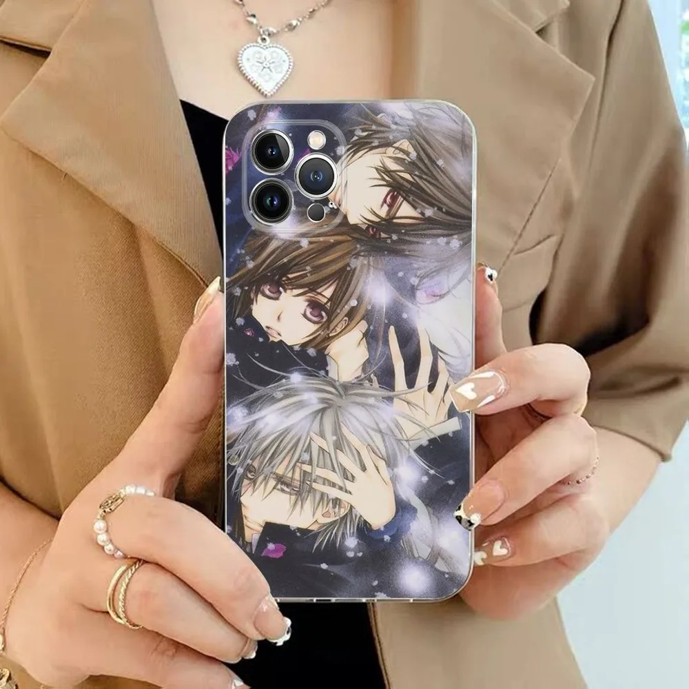 Funda de teléfono Vampire Knight para iPhone 15 13 14 Pro Max XS XR 12 11 Pro 13 Mini 6 7 8 Plus cubierta trasera transparente Capa - imagen 3