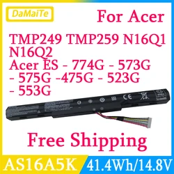 Batería compatible con portátiles Acer Aspire E5, 575G y 774G