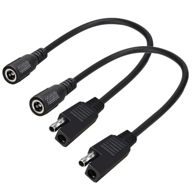 Cable de alimentación SAE a DC 5,5x2,1 para paneles solares de coche y motocicleta, Cable de alimentación SAE a DC 5521, línea de alimentación SAE 5,5x2,1 - imagen 4
