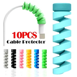 Enrollador Espiral Cable USB Silicona Flexible Antienredos