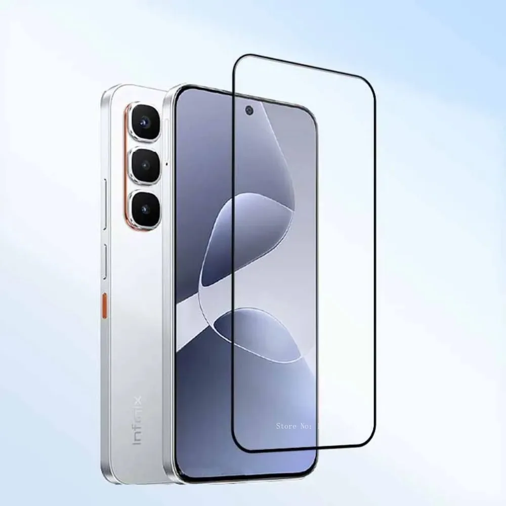 Película de vidrio templado 6 en 1 para Infinix hot 60 Pro 60i 4G protector de vidrio templado con 3 uds película de vidrio templado + 3 uds película de cámara - imagen 2