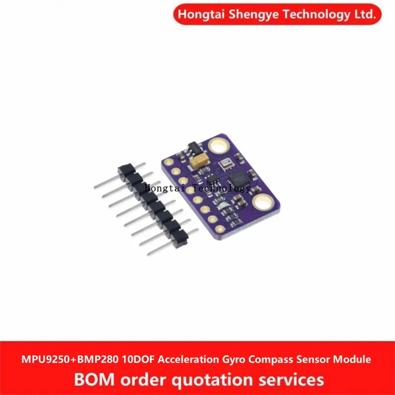 Módulo de sensor de brújula giroscópica de aceleración GY-91 MPU9250+BMP280 3V-5V 10DOF