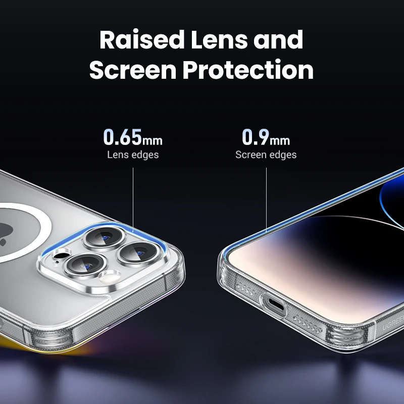 UGREEN para iPhone 14 13 12 Pro Max funda magnética a prueba de golpes para iPhone 15 Pro Max 15 Plus 15pro funda magnética de TPU para PC - imagen 5