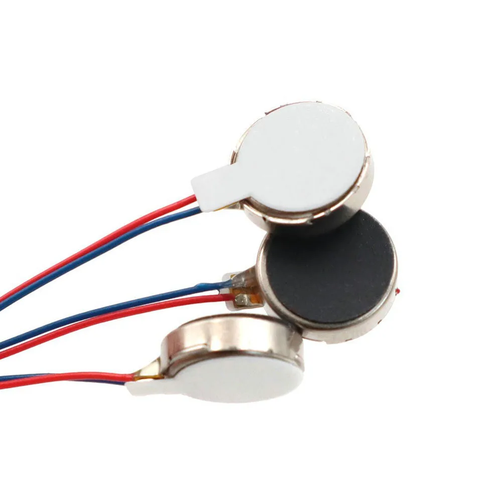 5 uds 1030 Motor vibratorio Micro DC fino redondo 10*3MM DC 3V Micro Motor de vibración para teléfono móvil tableta masajeador