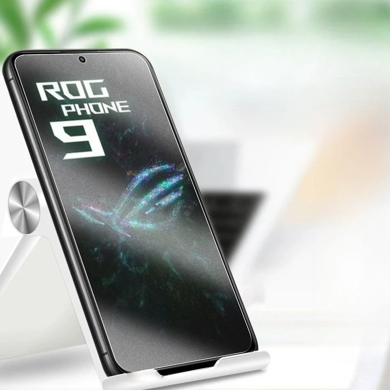 Protectores de pantalla esmerilados mate para Asus ROG Phone 9 8 Pro, vidrio templado con borde negro para Rog8 Rog8Pro Rog9 Rog9Pro - imagen 2