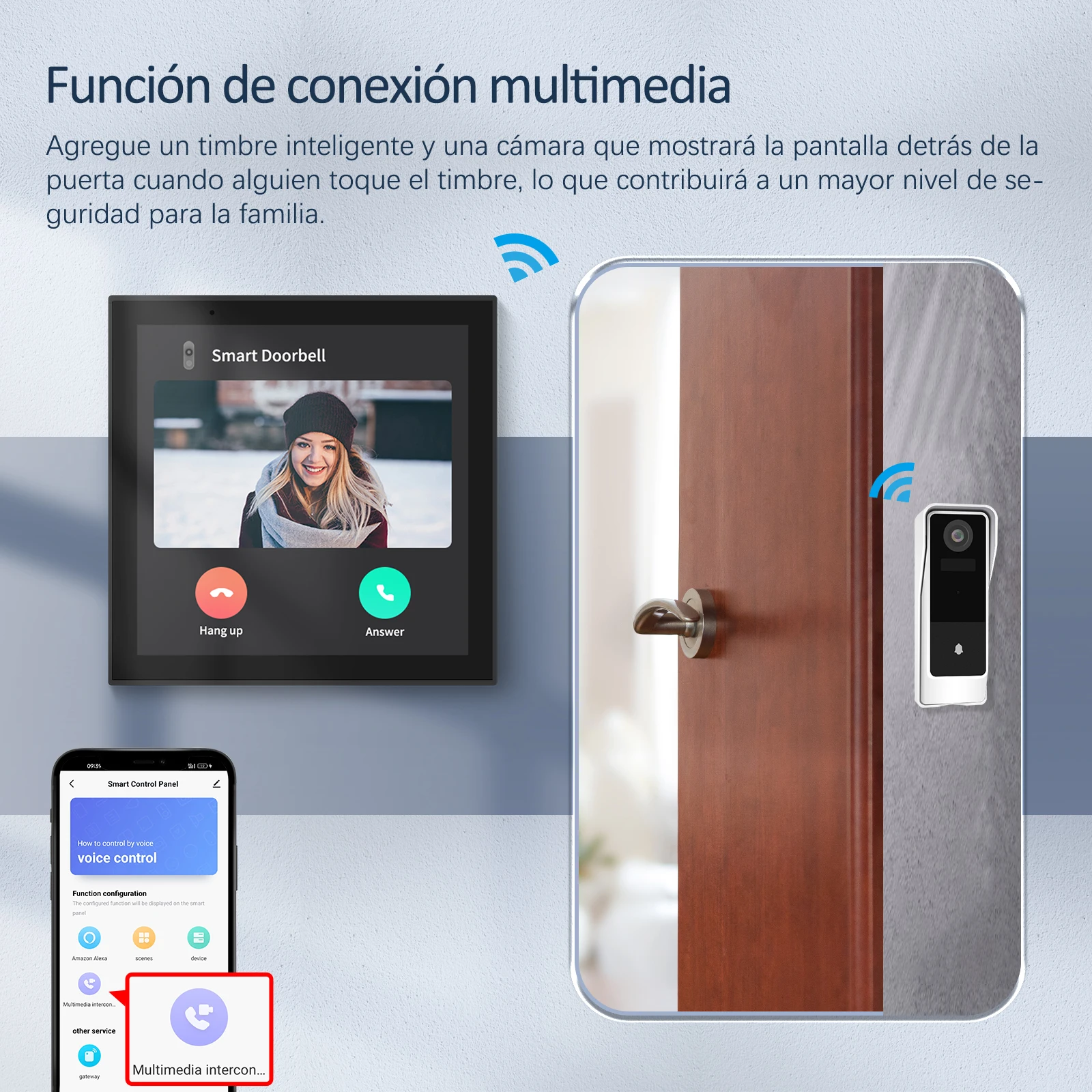 MOES-Panel de Control Central táctil Tuya, Wifi, Alexa, Control de voz incorporado y puerta de enlace ZigBee para escenas inteligentes, pantalla de 4 pulgadas - imagen 5