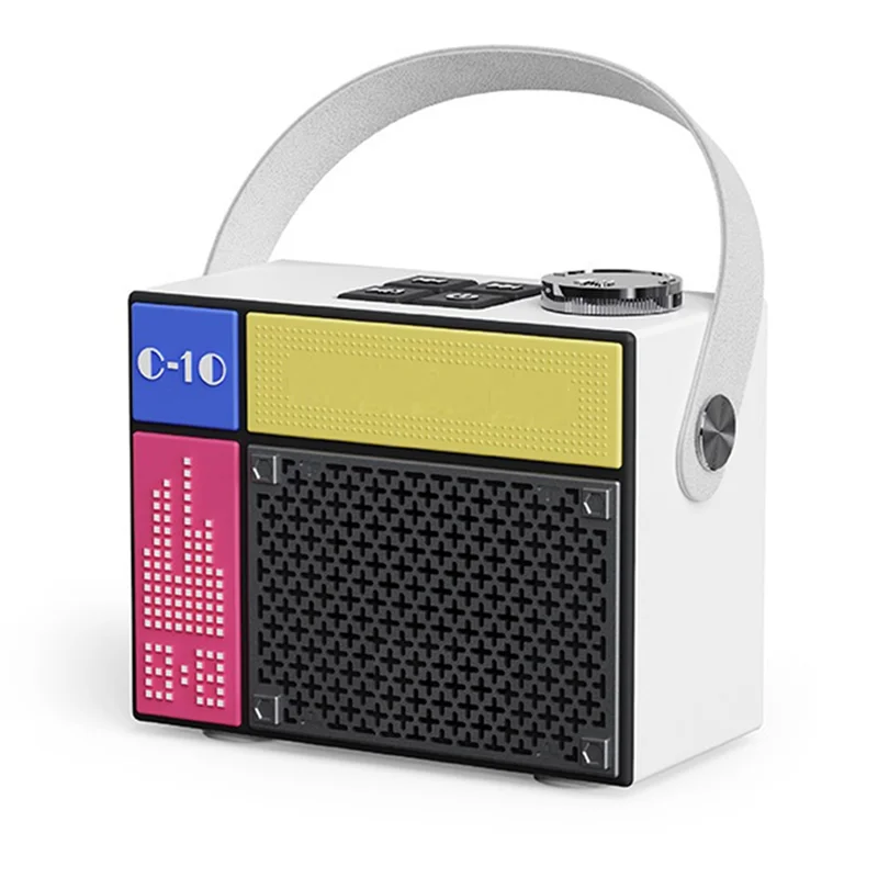 Altavoz Bluetooth portátil, altavoz inalámbrico recargable con soporte de graves profundos, tarjeta TF, unidad USB, decoración del hogar