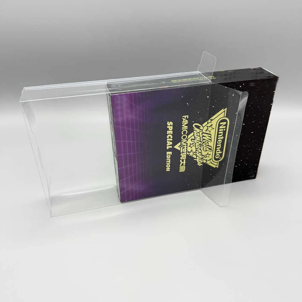 1 caja protectora para SWITCH NS FC FAMICOM, solo campeonato mundial, estuche de exposición transparente HK de Japón, caja de colección