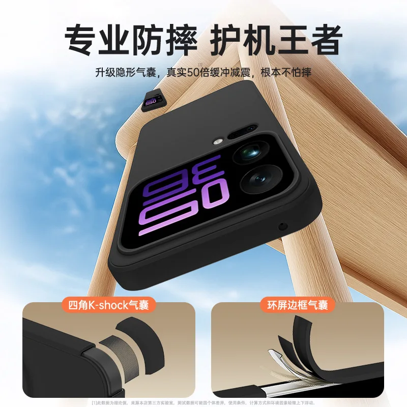 Funda protectora para teléfono con lente de cámara para Xiaomi 17 Pro Max, funda trasera de TPU de silicona líquida de Color caramelo para Xiaomi Mi 17 Pro Max - imagen 4