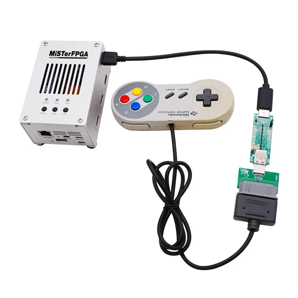 Adaptador de controlador USB 3,0 SNAC, transportador de controlador de juego para DE10-Nano, MiSTerFPGA, Mister IO Board, GENSMS, SNES, TG16 - imagen 3