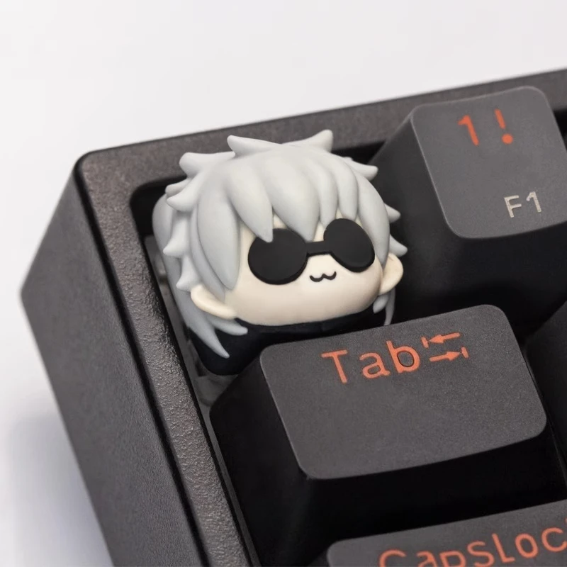 Gojo Satoru Keycap dibujos animados Anime Jujutsu Kaisen tema personalizado teclas de resina para teclado mecánico de juegos de eje transversal - imagen 2
