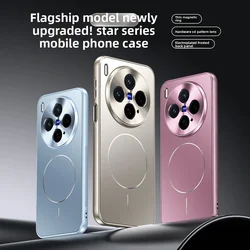 Para VIVO X300 Pro funda dura mate Magsafe carga inalámbrica cubierta protectora trasera para VIVO X300 X200 Pro Mini X200 Ultra Shell