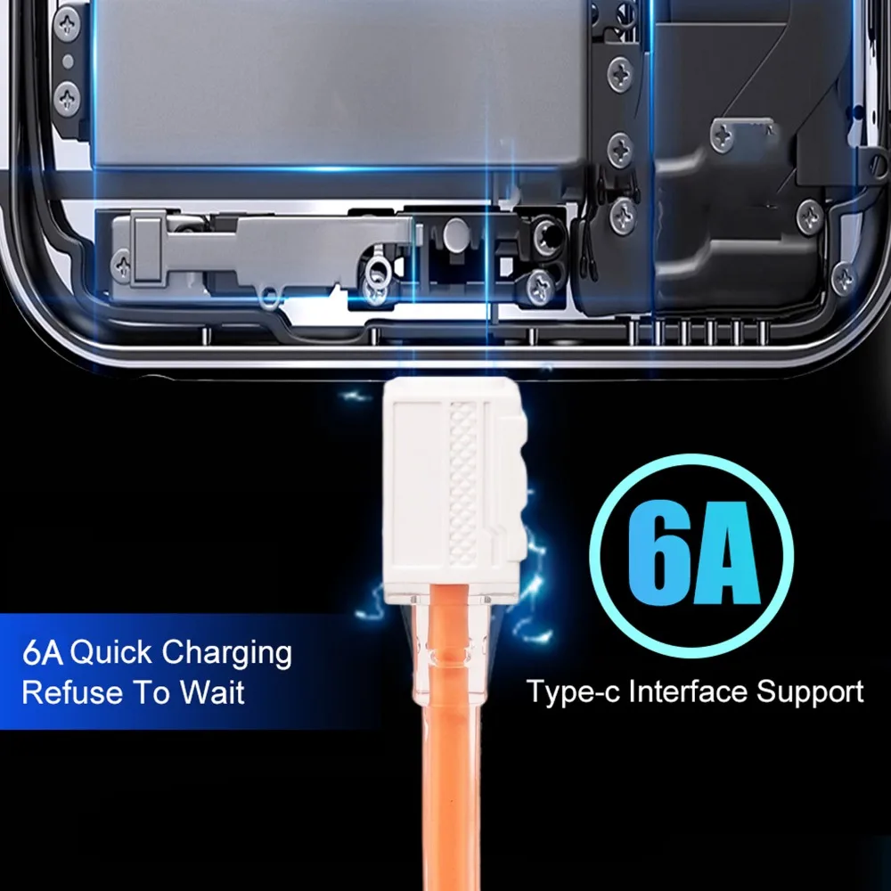 Cable de datos de carga rápida transparente PD 60W Jelly tipo C a tipo C Cable de carga súper rápido para IPhone17 16 15 Samsung Xiaomi - imagen 3