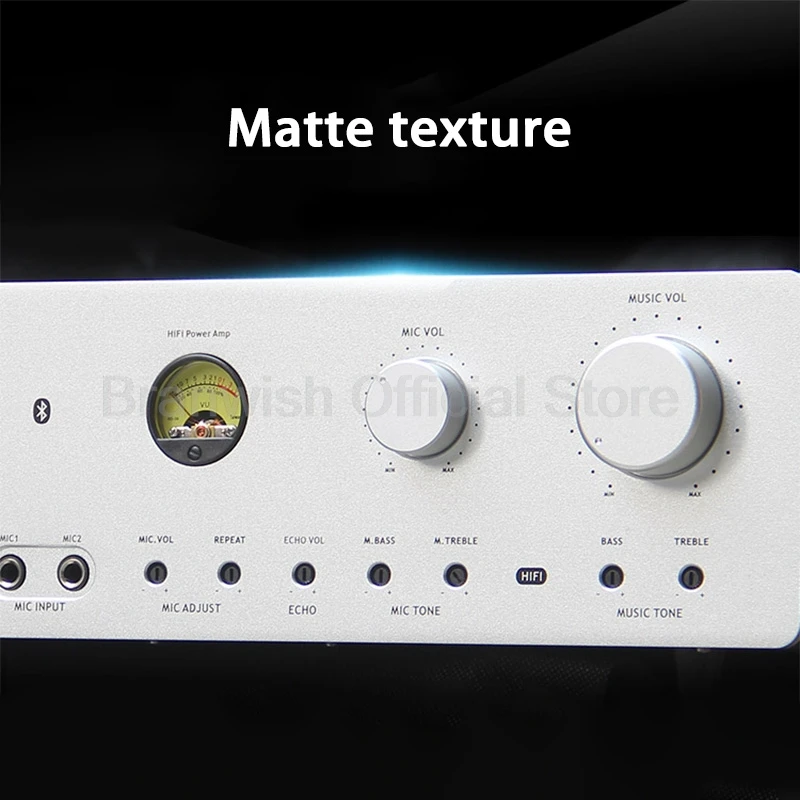 AMPLIFICADOR Bluetooth 5,0 de 300Wx2, sistema de sonido HiFi, amplificador THD 0,1% micrófono/USB/AUX/DVD/óptico/Coaxial para Karaoke en casa, teatro, escenario de DJ - imagen 3