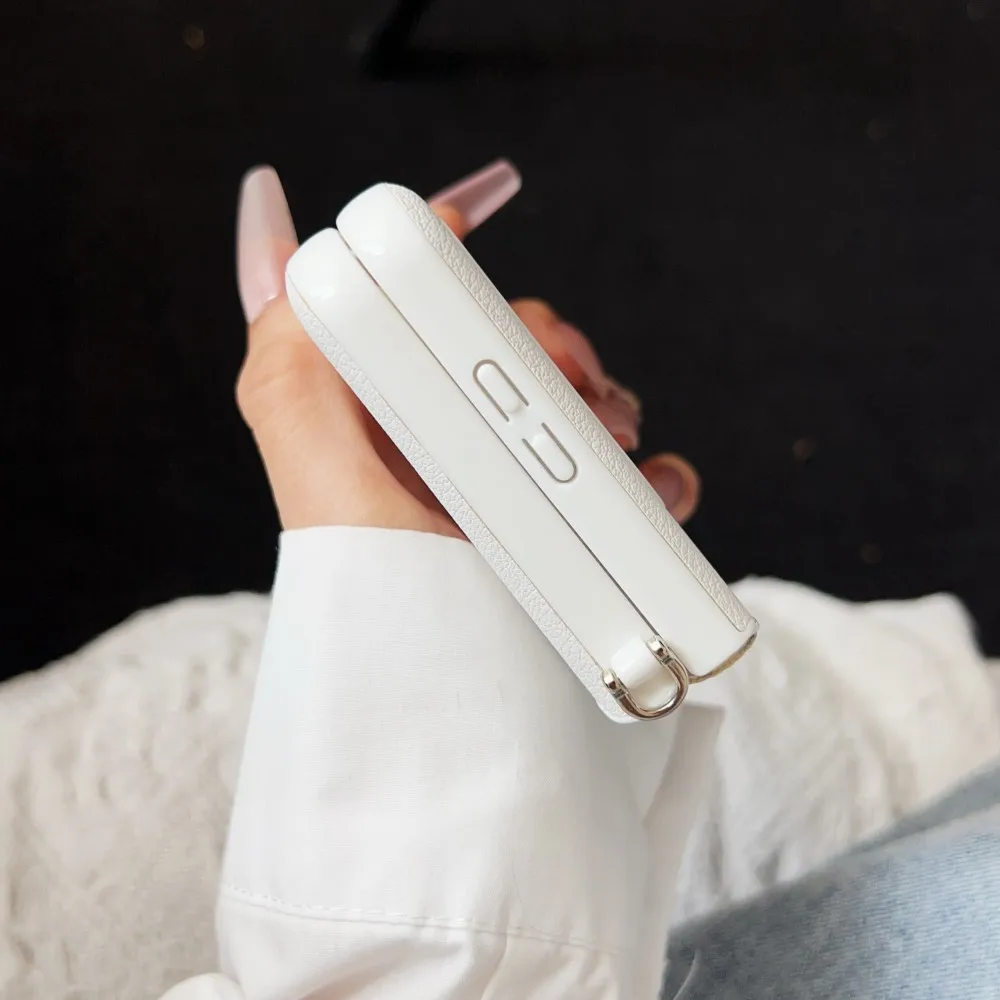 Para Huawei Pura X funda de lujo de cuero PU carga inalámbrica magnética funda protectora trasera para Huawei pura x PuraX Shell - imagen 4