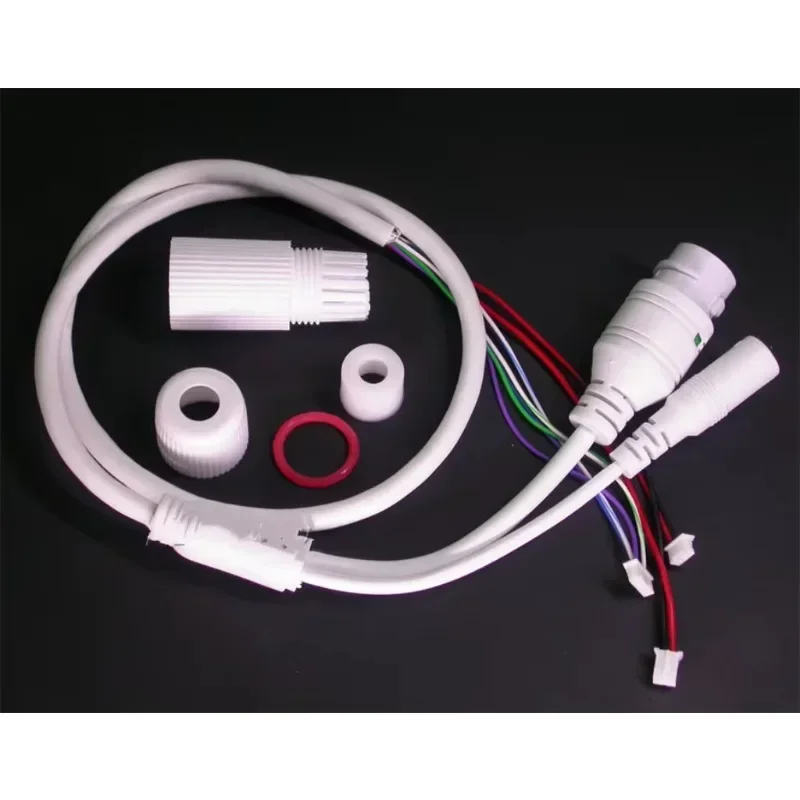 CCTV POE cámara de red IP módulo PCB cable de alimentación de vídeo con conectores hembra RJ45 de 11 núcleos con terminales, cable impermeable - imagen 2
