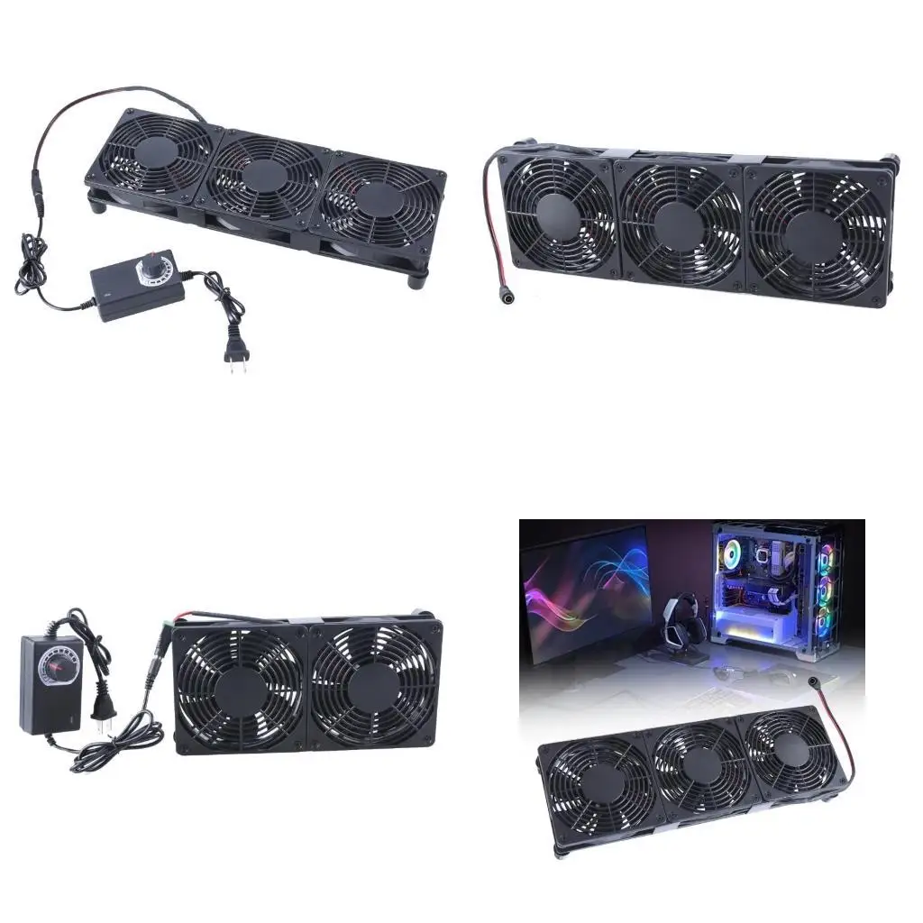 Ventilador refrigeración servidor dinámico Y1UB 12cm con entrada AC100V 240V a salida DC3V-12V para