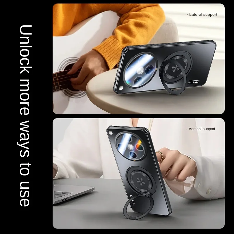 Para Magsafe funda de carga inalámbrica para VIVO X200 Pro Mini X200Pro X 200 X100S X100 Ultra a prueba de golpes cubierta de soporte de anillo magnético - imagen 3