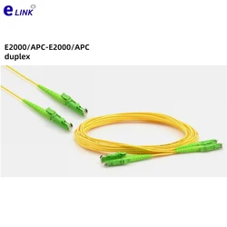 Cable Fibra Óptica E2000/APC Dúplex Monomodo 9/125μm