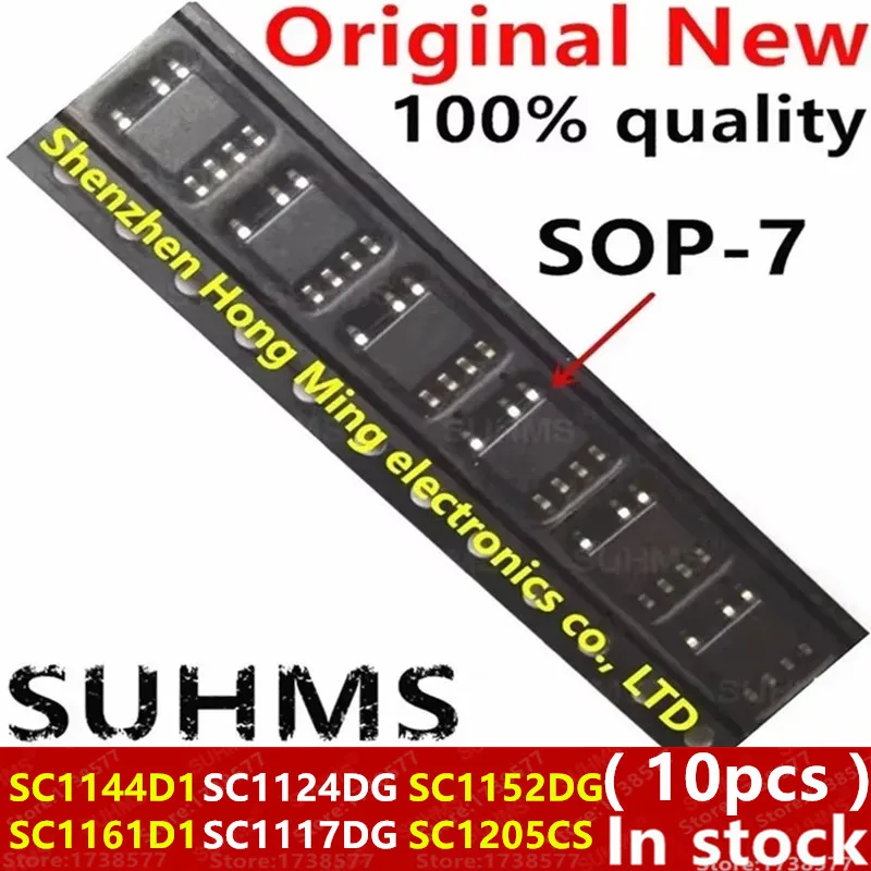 (10 piezas) 100% nuevo SC1144D1 SC1161D1 SC1124DG SC1117DG SC1152DG SC1205CS SOP-7