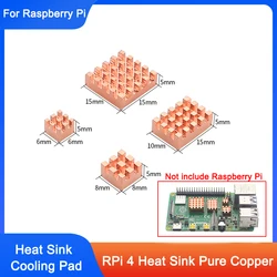 Disipadores Cobre para Raspberry Pi 4B – Kit Refrigeración Pasiva