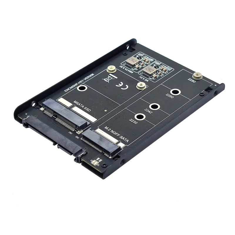 Tarjeta adaptadora de SSD a SATA 3,0, carcasa de Metal de 2,5 pulgadas, 6Gbps, con enchufe SATA a M.2, SSD B + M Key, adaptador JBOD - imagen 2