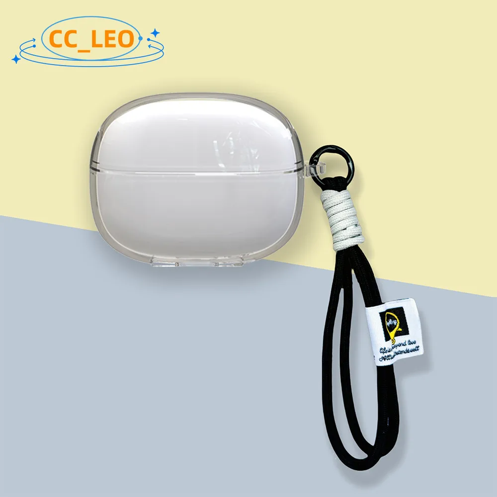 Para RedMi Buds6 Pro funda transparente suave lindo cordón colgante RedMi Buds6 Pro cubierta protectora de carcasa a prueba de golpes - imagen 2