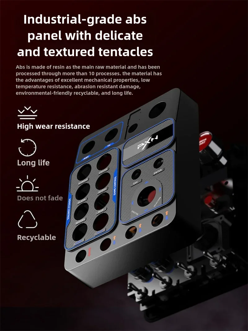 Nuevo Simulador de carreras PXN CB1, caja de Control Central, botón multifuncional RGB para simulador de camión EURO, accesorios de juego de carreras - imagen 5