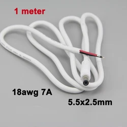 Cable Extensión DC 5.5x2.5mm Macho para Cámaras CCTV