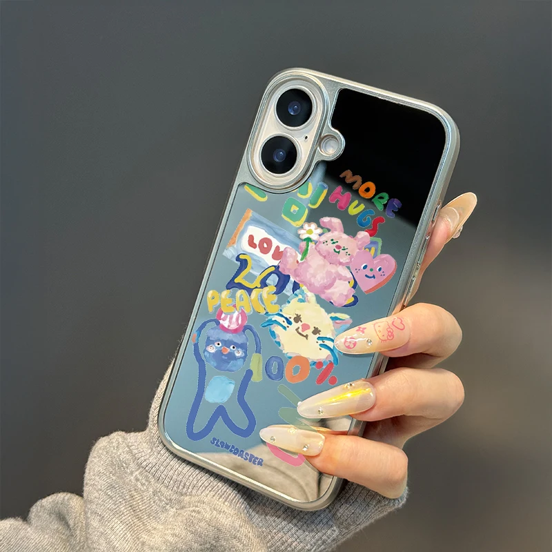Funda de teléfono More Hug para iPhone11/12/13/14/15/16/17 Pro Max AIR PLUS, funda de teléfono epoxi TPU anticaída
