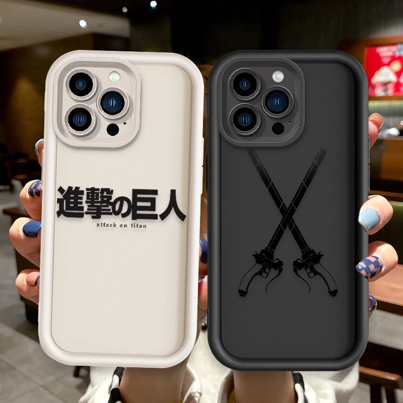 Funda de teléfono con logotipo de ataque a los Titanes para Apple iPhone, 15, 14, 13, 12, 11, XS, XR, X, 8, 7 Pro Max Plus - imagen 4