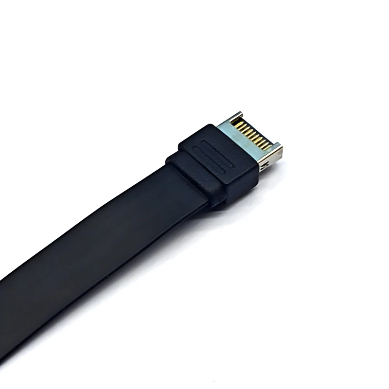 Cable de Panel frontal USB C de 30/50cm, conector adaptador tipo E a tipo C, Cable de extensión de soporte USB 3,2 GEN2 * 2 de 10/20Gb para PC de escritorio - imagen 4