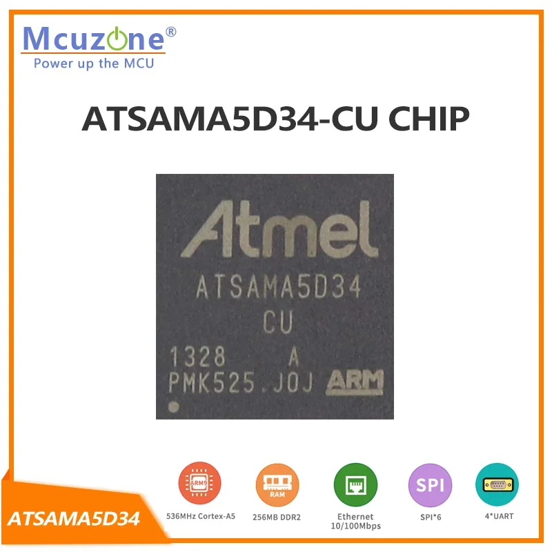 CHIP ATSAMA5D34-CU SAMA5D34 MDKA5D34 MICROCHIP A5D34 A-RM Cortex-A5 Gigabit EMAC