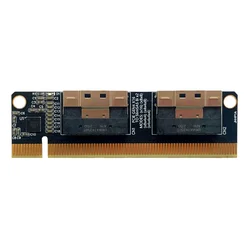 Tarjeta PCIe 4.0 x16 a 4 Puertos NVMe M.2 SFF8654
