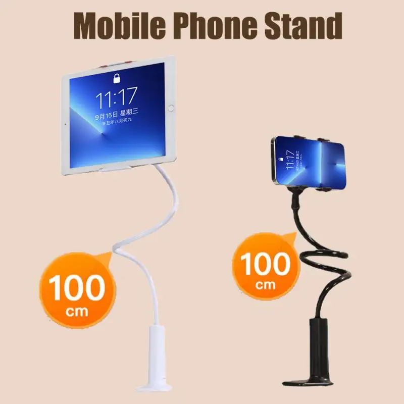 Soporte Universal para teléfono, soporte para tableta, soporte Flexible para montaje en cama de escritorio, soporte de 70/100cm para teléfono móvil