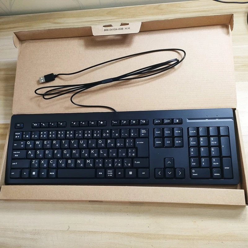 Teclado con cable USB de diseño japonés para teclado de ordenador de escritorio portátil HP 125
